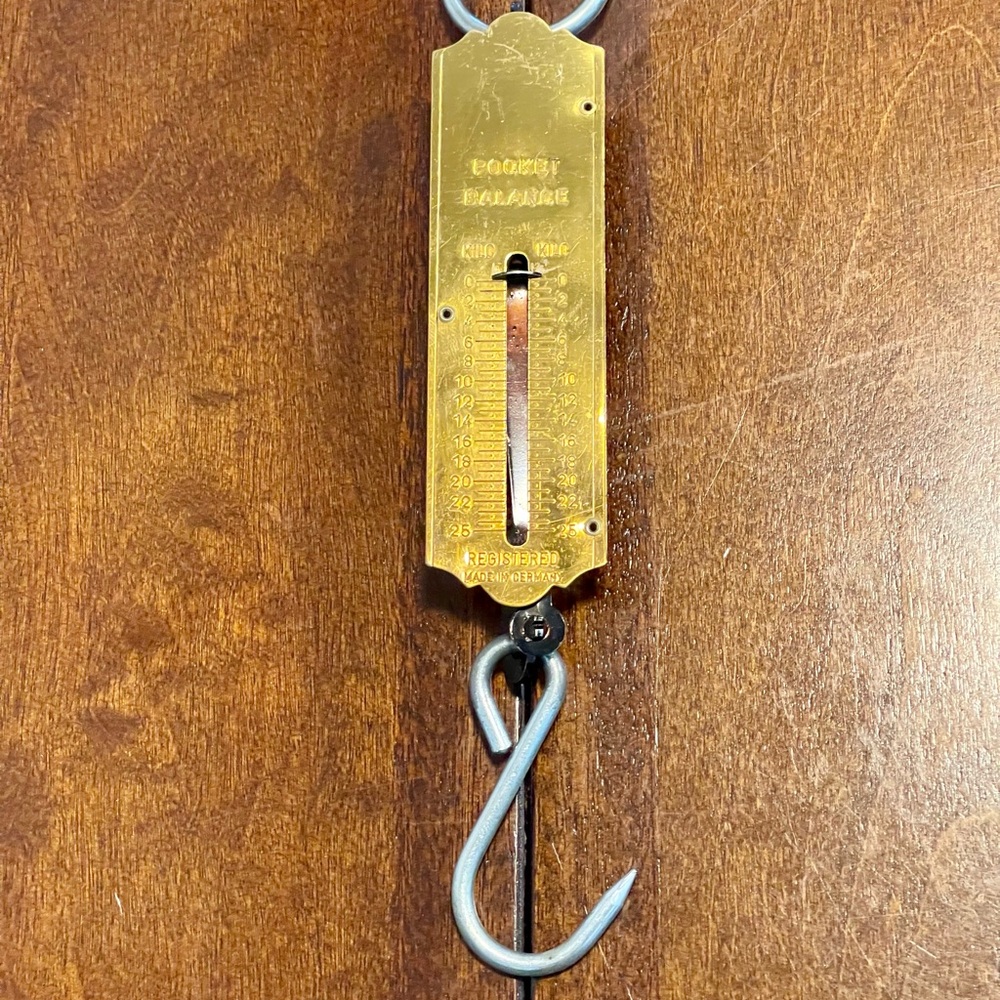 *ANTIQUE/VTG* POCKET BALANCE REGISTERED MADE IN GERMANY *PB~BRASS* SCALE🔥MINT🔥